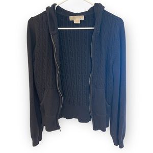 Michael Kors Black Zip up Hoodie